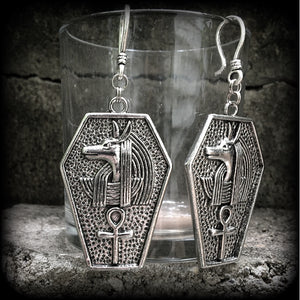 Anubis earrings-Coffin earrings