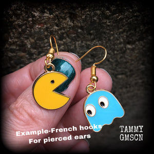 Pacman earrings 