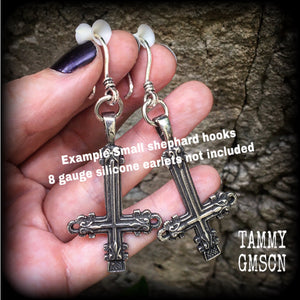 St Peters Cross earrings-Ear hangers