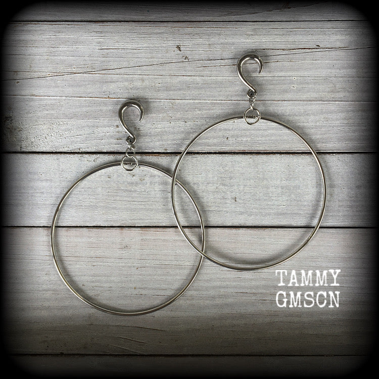 Hoops gauges earrings 