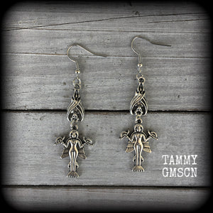 Lilith earrings-Bat earrings