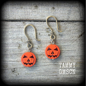 Jack O’ Lantern earrings-Halloween earrings