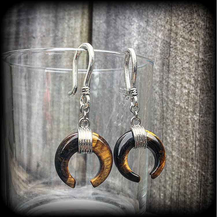 Tigers Eye earrings-Gemstone earrings