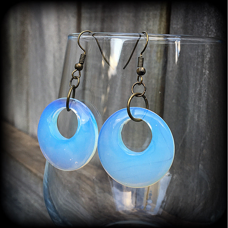 Opalite earrings-Moonstone earrings