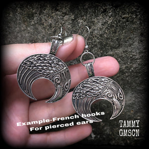 Odins raven earrings-Viking earrings