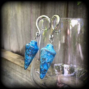 Ocean jasper ear jewellery 