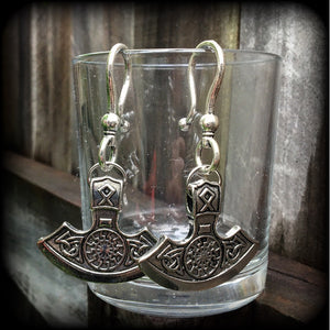 Viking axe earrings