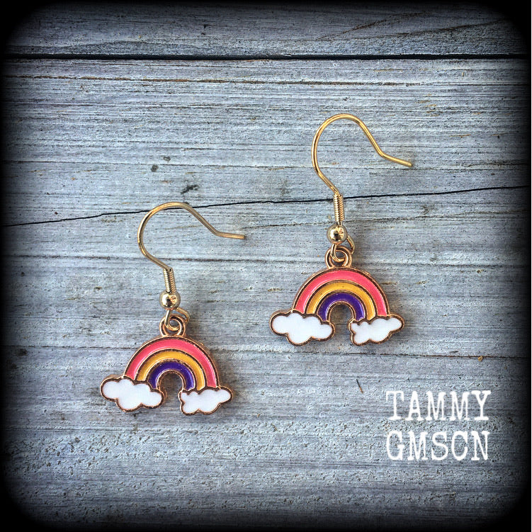 Rainbow earrings-Cloud earrings