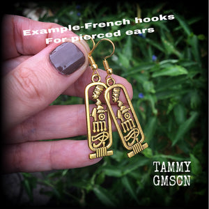 Cartouche earrings-Egyptian earrings