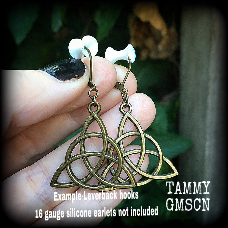 Triquetra earrings-Trinity Knot earrings