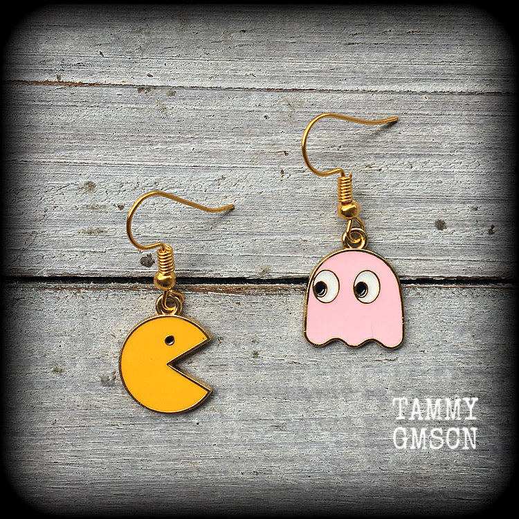 Pacman earrings 