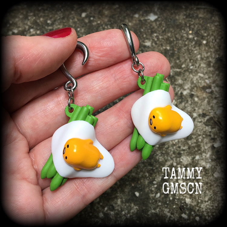 Gudetama earrings