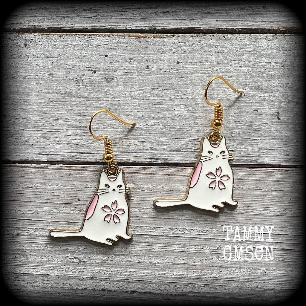 Cat earrings-Mon mon earrings