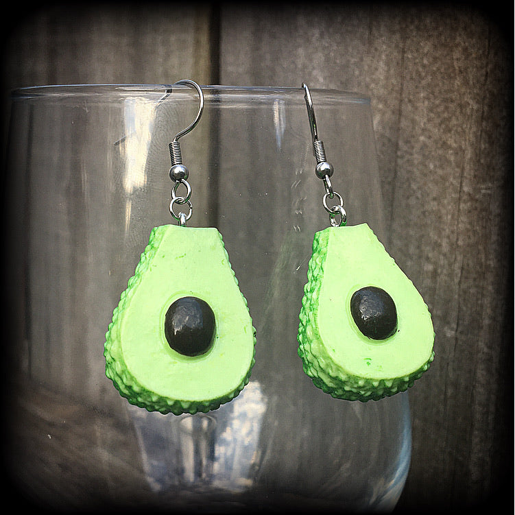 Avocado earrings