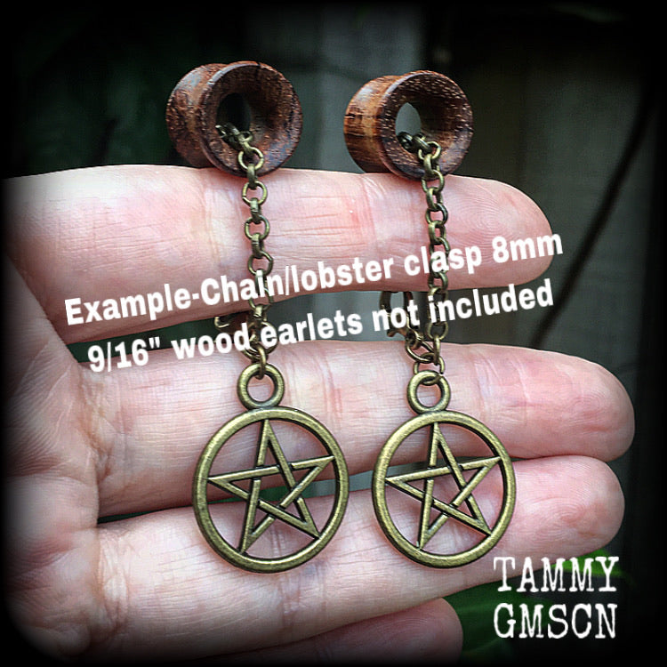 Pentagram earrings-Pentacle earrings