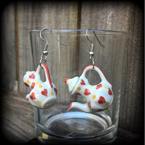 Teapot earrings