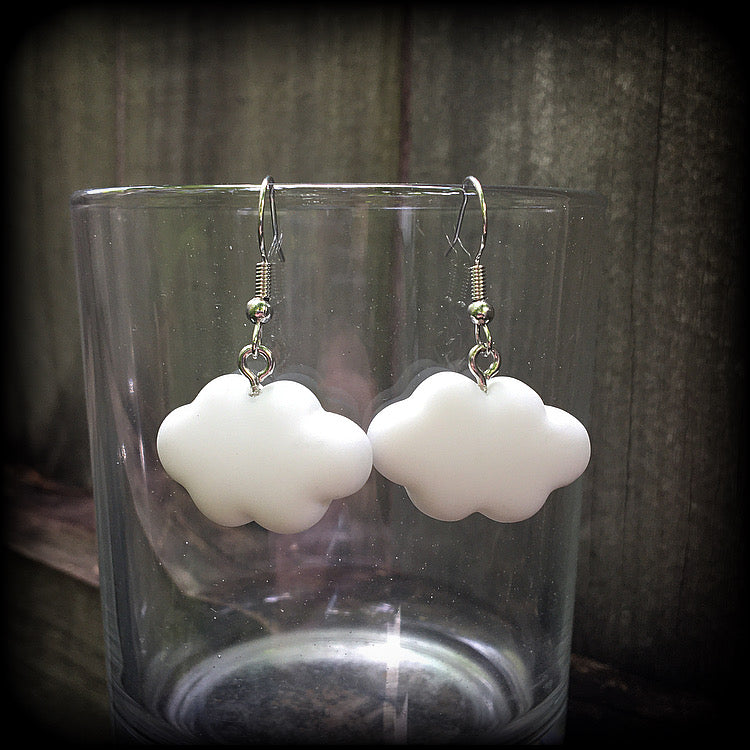 Rain cloud earrings