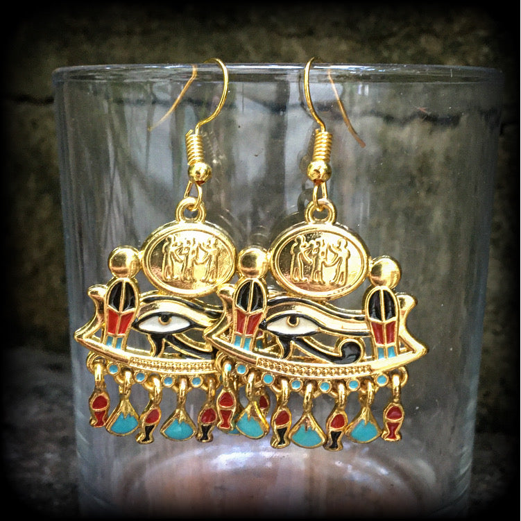 Eye of Udjat earrings-Eye of Wedjat earrings