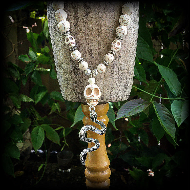 Damballah necklace-Serpent necklace