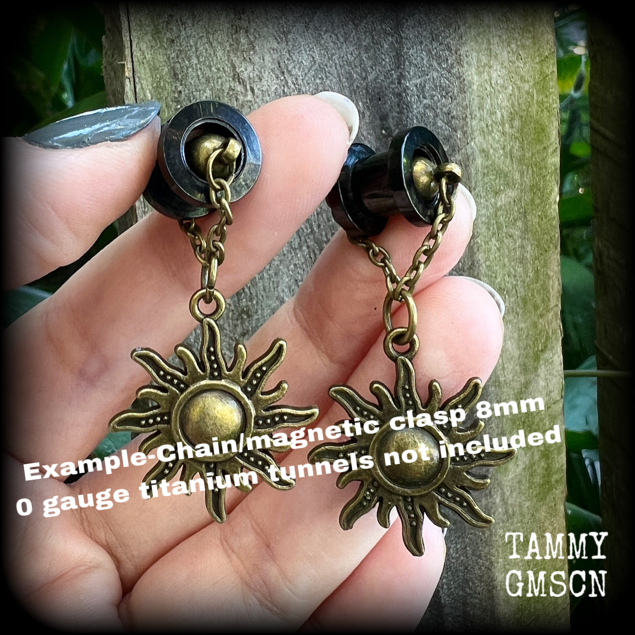 Sol Invictus hoop earrings-Tunnel friendly earrings