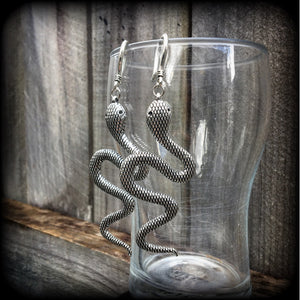 Snake earrings-Serpent earrings