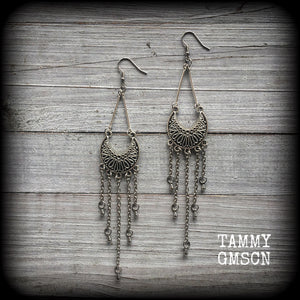 Goddess Ishtar chandelier earrings