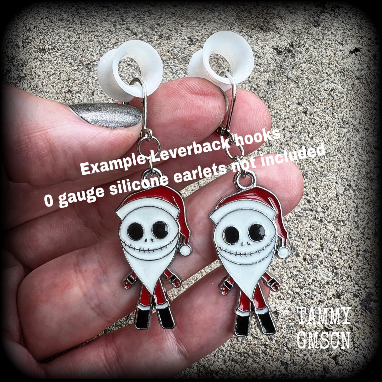 Jack Skellington earrings-Halloween earrings