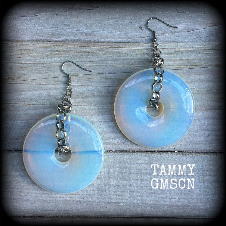 Opalite earrings-Gemstone earrings