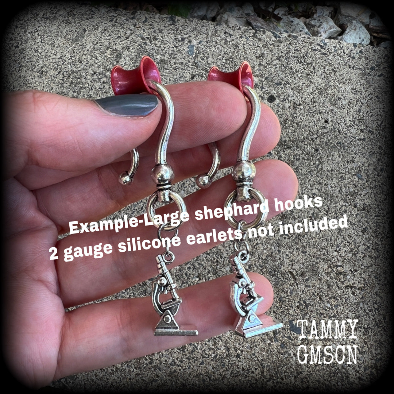 Microscope earrings-Science earrings