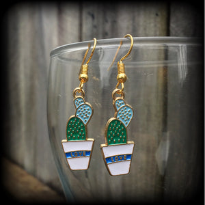 Cactus earrings-Succulent earrings