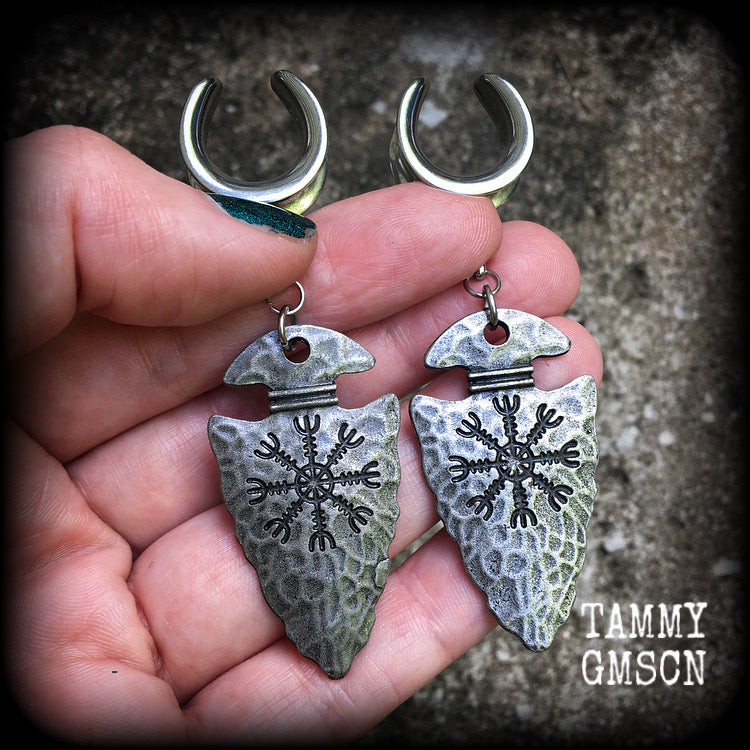 Helm of awe rune earrings 