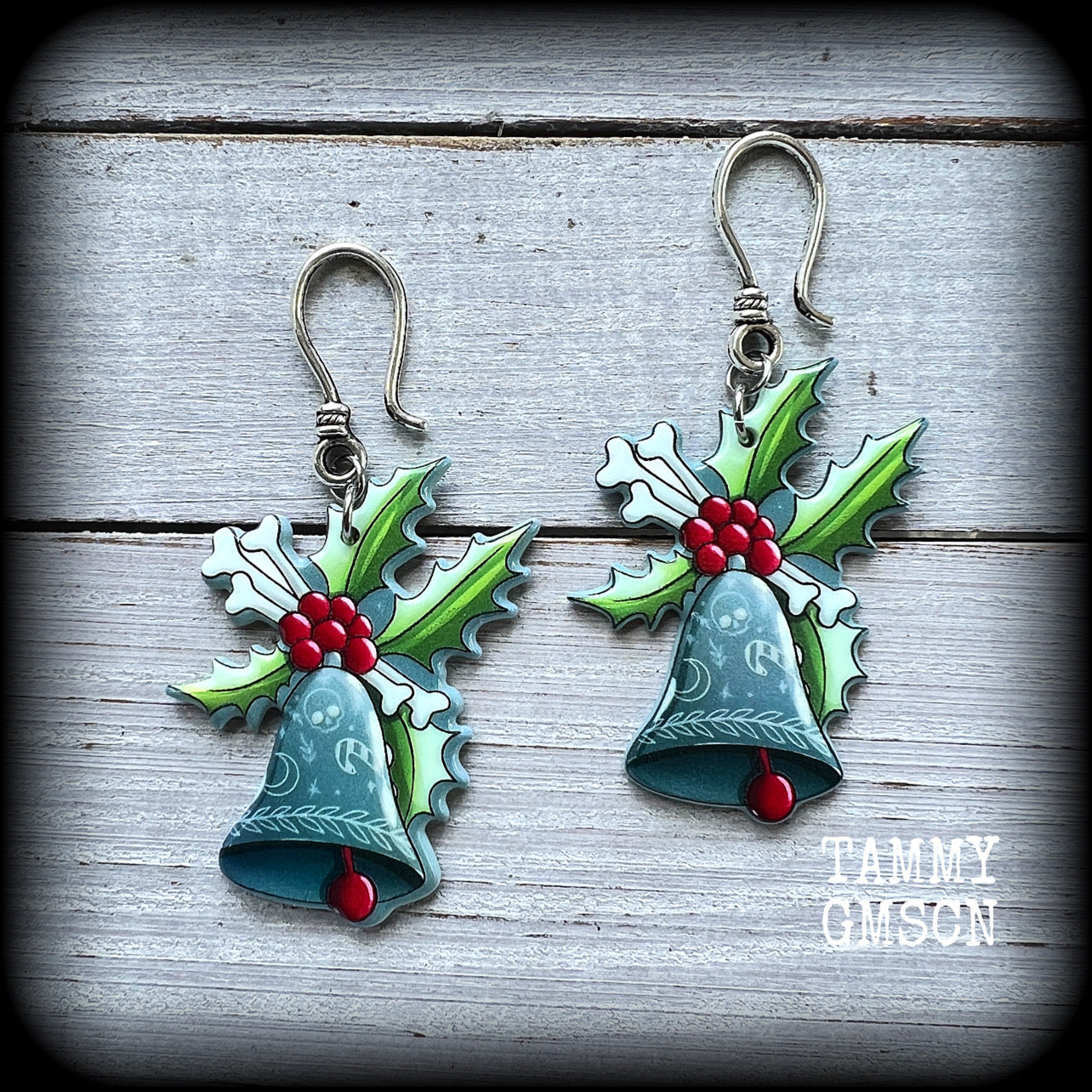 Christmas earrings-Jingle bells earrings