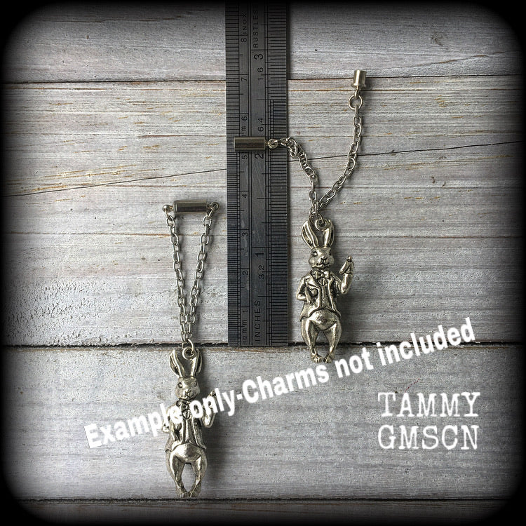 DIY Magnetic clasp and chain for tunnel dangles 4 gauge 5mm