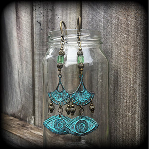 All seeing eye earrings-Sea hag earrings