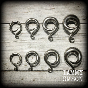 DIY gauged hooks for stretched lobes DIY hooks for ear weights DIY earrings