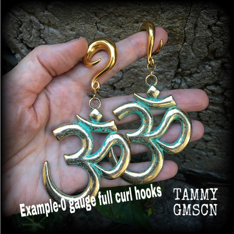 Ohm gauged earrings