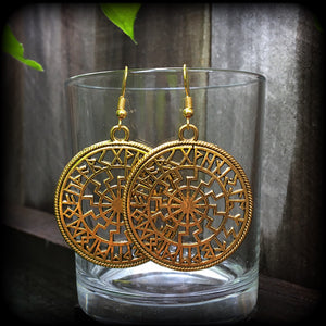 Sun wheel earrings 