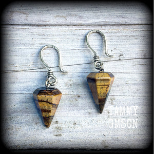 Tigers Eye earrings