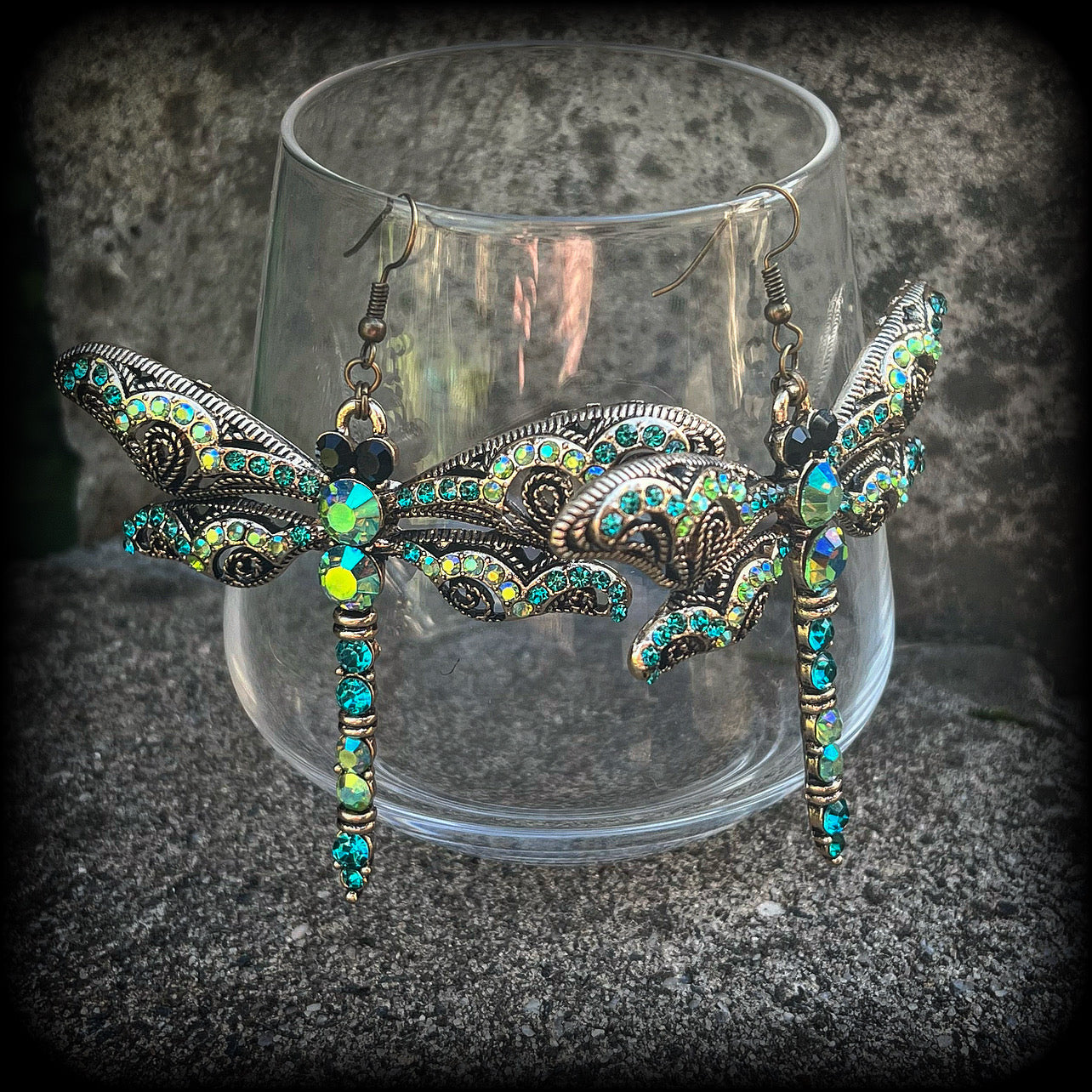 Dragonfly earrings-Cottagecore-Fairycore earrings