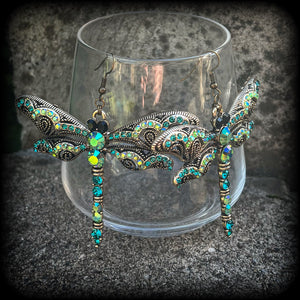 Dragonfly earrings-Cottagecore-Fairycore earrings