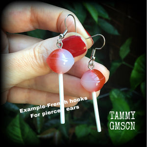 Chupa Chup earrings-Lollipop ear hangers