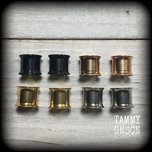 -4mm-6 gauge tunnels
-5mm-4 gauge tunnels
-6mm-2 gauge tunnels
-8mm-0 gauge tunnels
-10mm-00 gauge tunnels
-12mm-1/2" tunnels
-14mm-9/16" tunnels
-16mm-5/8" tunnels
-18mm-11/16" tunnels
-20mm-13/16" tunnels
-22mm-7/8" tunnels
-25mm-1" tunnels