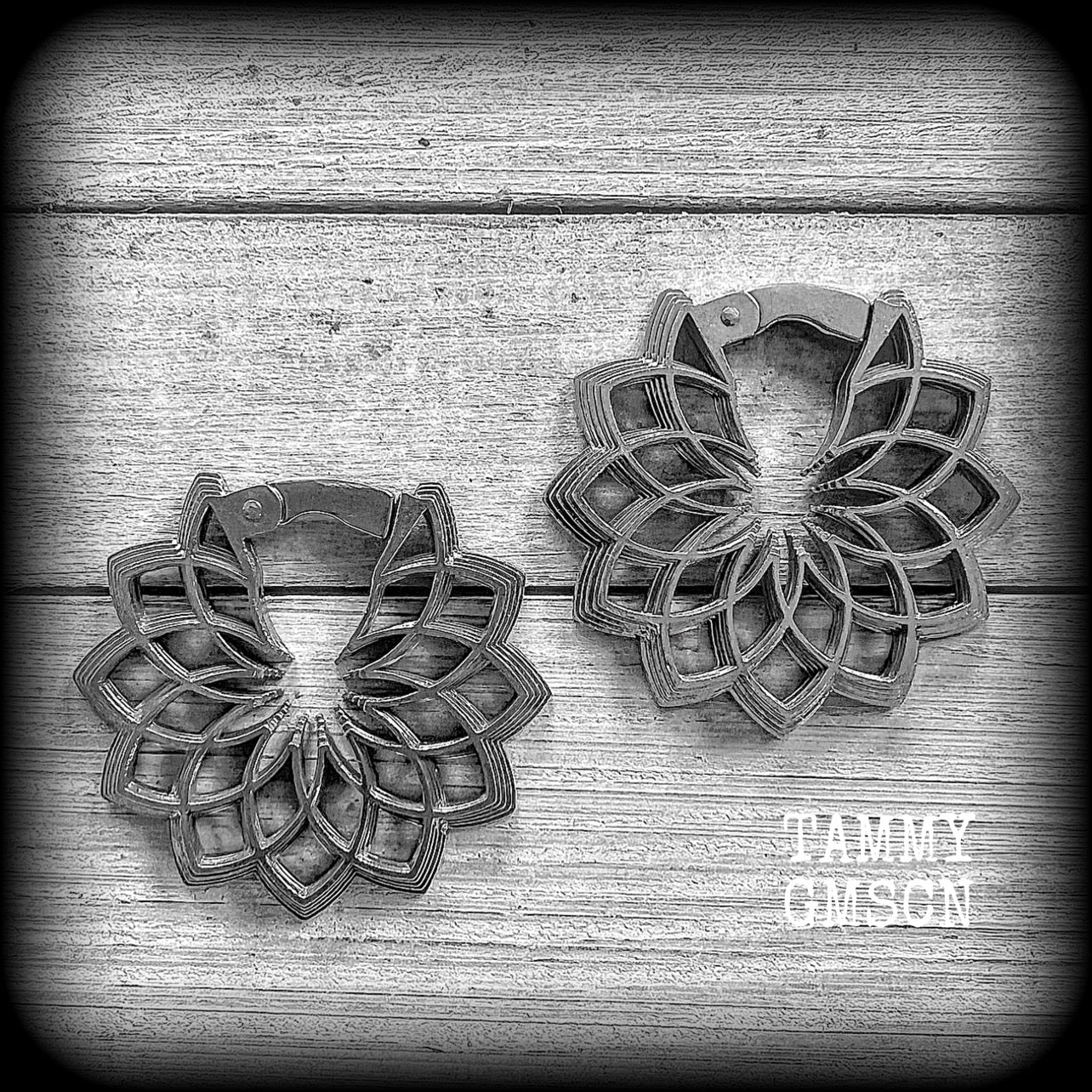 Mandala ear weights 