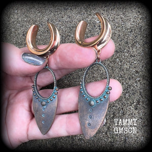 Artemis Shield Maiden gauged earrings