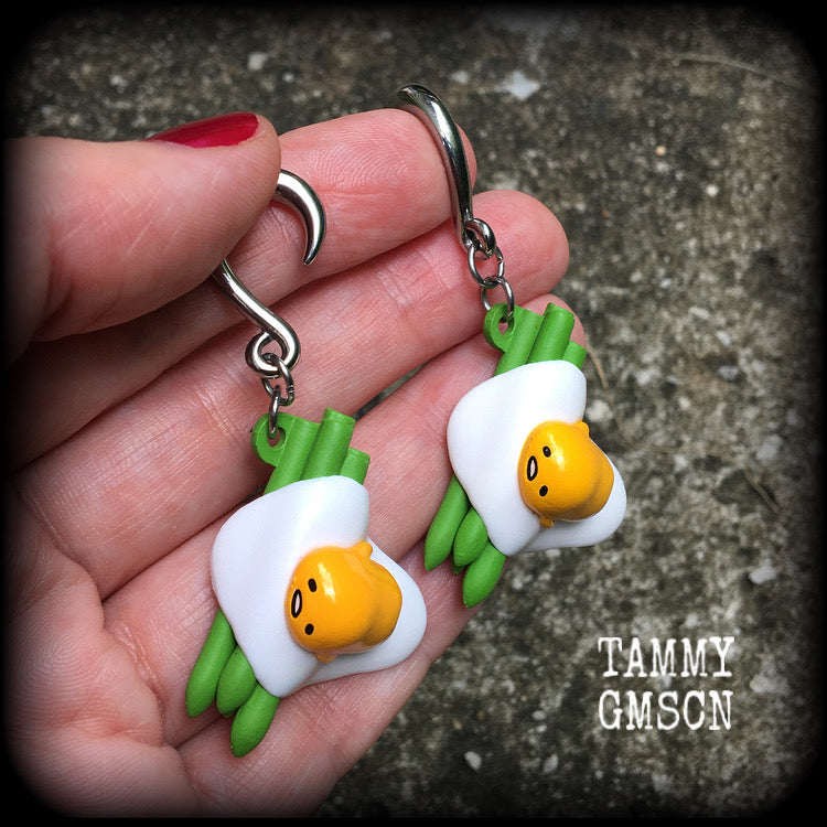 Gudetama earrings