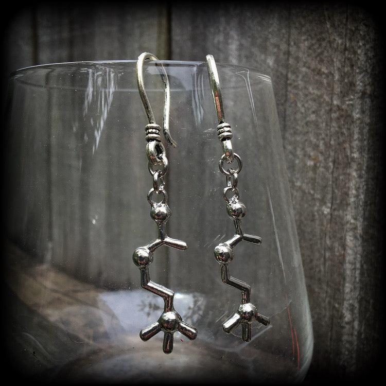 Dream molecule earrings-Acetylcholine earrings