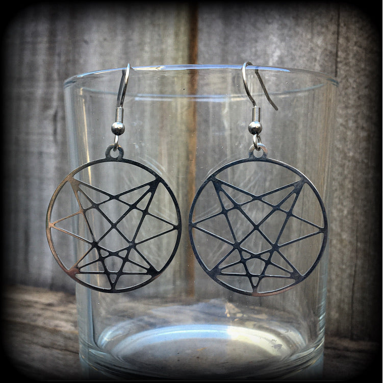 Order of the Nine Angels sigil earrings