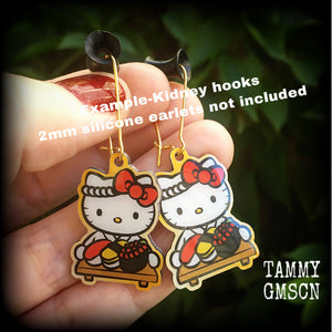 Hello Kitty earrings-Kawaii earrings