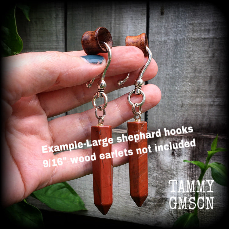 Red jasper earrings