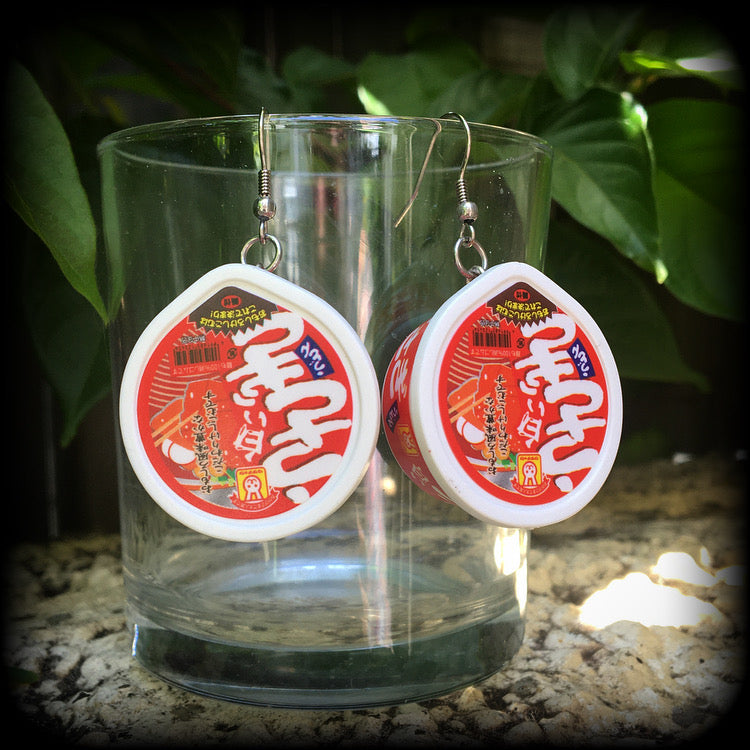 Noodles earrings-Ramen earrings